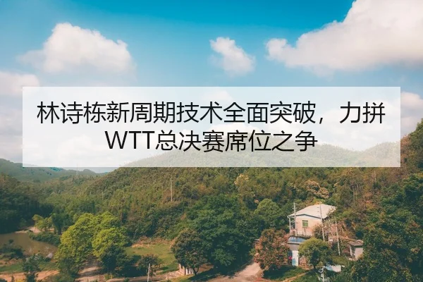 林诗栋新周期技术全面突破，力拼WTT总决赛席位之争