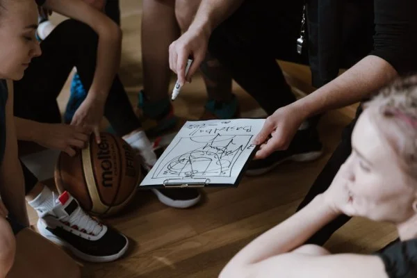 basketball coach tactics clipboard